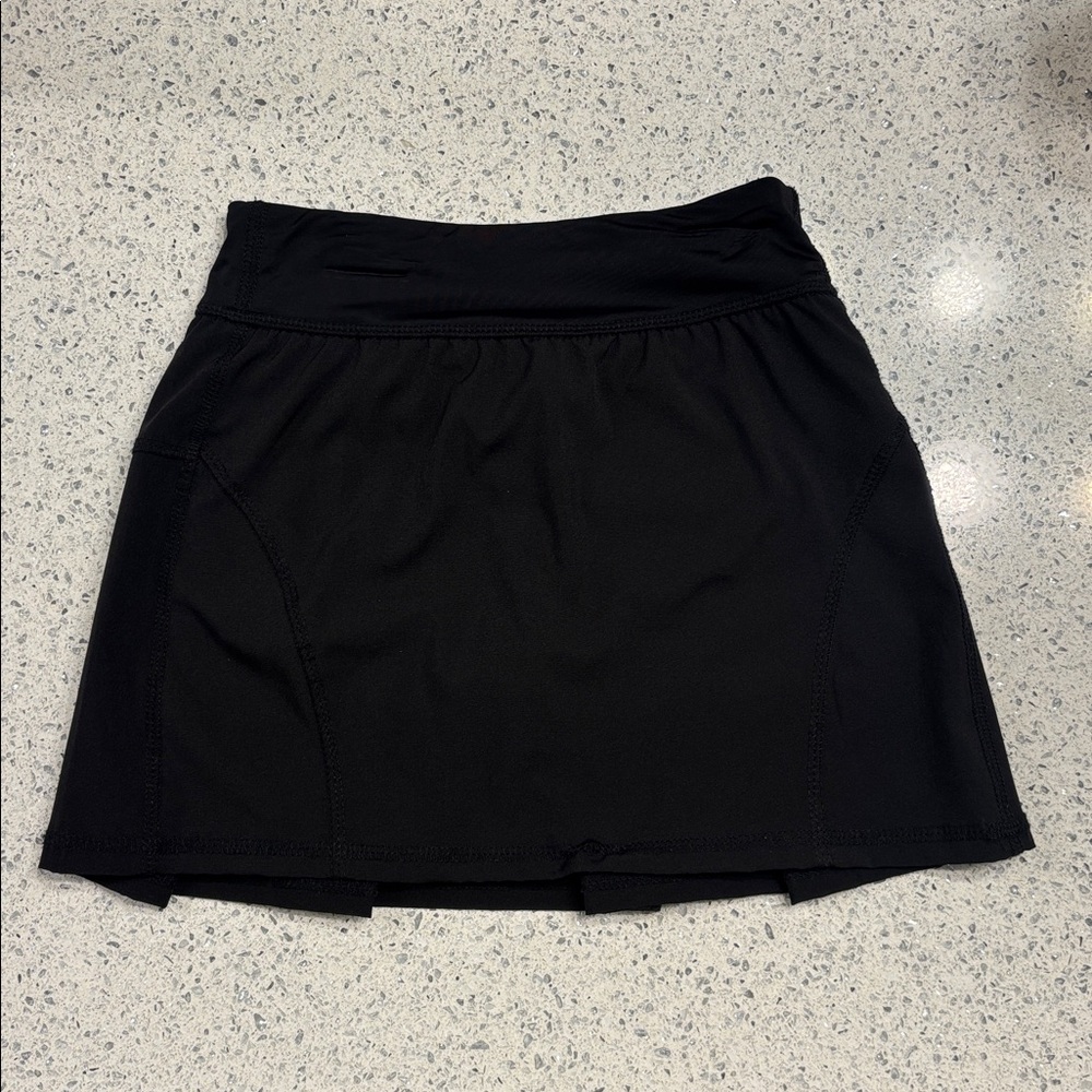 GB Girls Black Mini Skirt with built in shorts. Size 6.